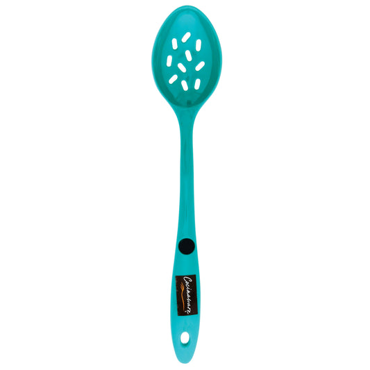 Cocinaware Slotted Melamine Spoon – Aqua Blue