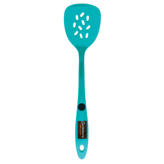 Cocinaware Slotted Melamine Turner – Aqua Blue
