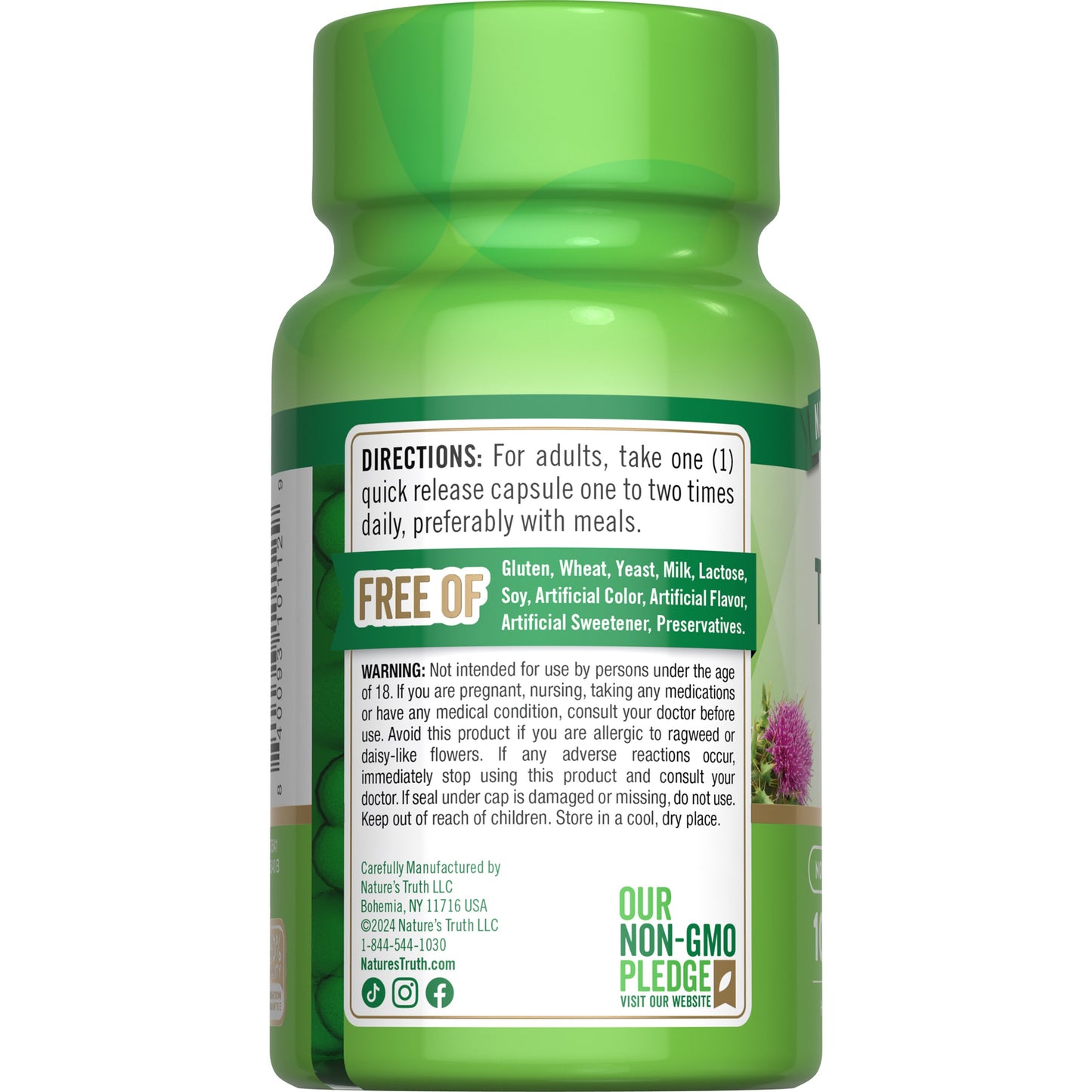 Nature's Truth Milk Thistle Seed Extract Capsules - 1000 mg