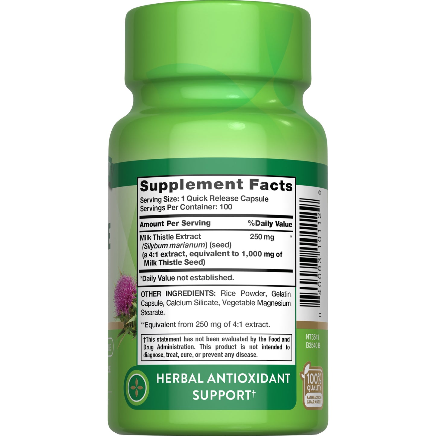 Nature's Truth Milk Thistle Seed Extract Capsules - 1000 mg