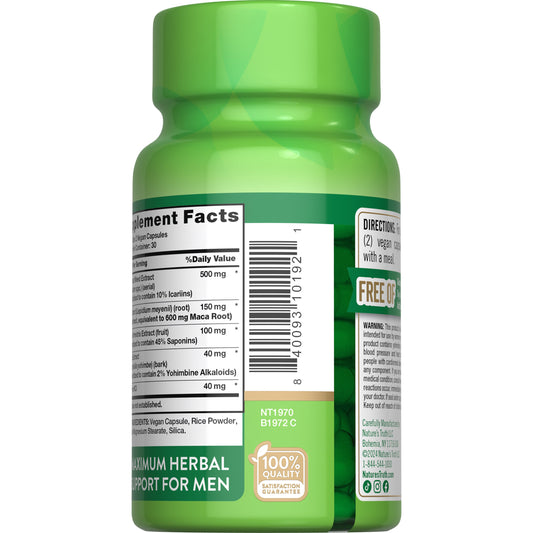 Nature's Truth Horny Goat Weed with Maca Capsules
