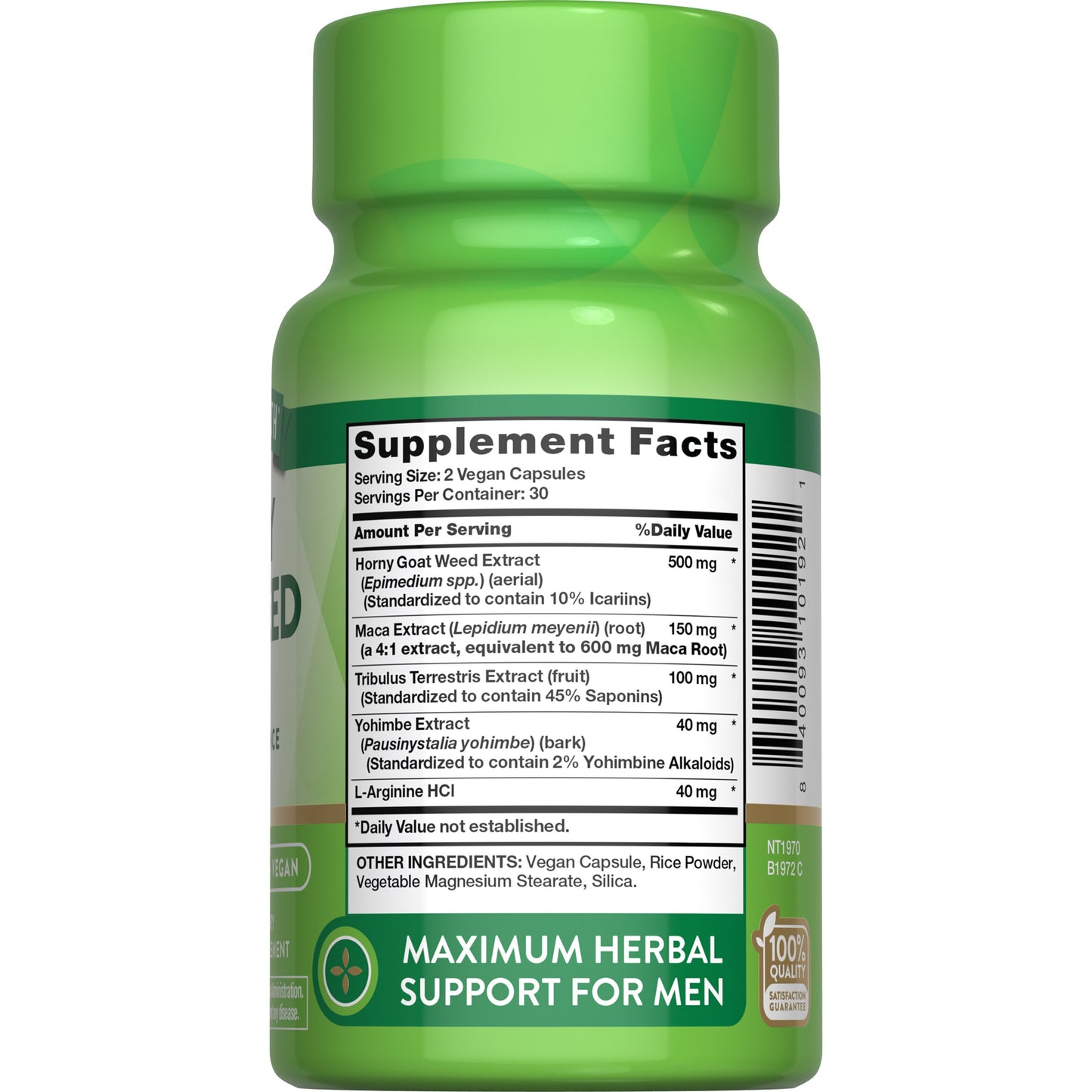 Nature's Truth Horny Goat Weed with Maca Capsules