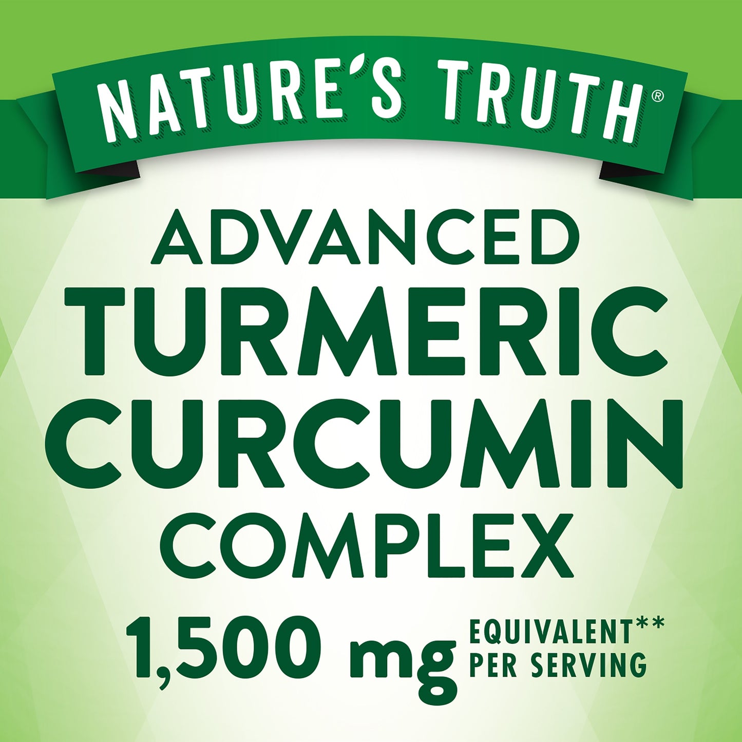 Nature's Truth Advanced Turmeric Curcumin Complex 1500mg Quick-Release Capsules