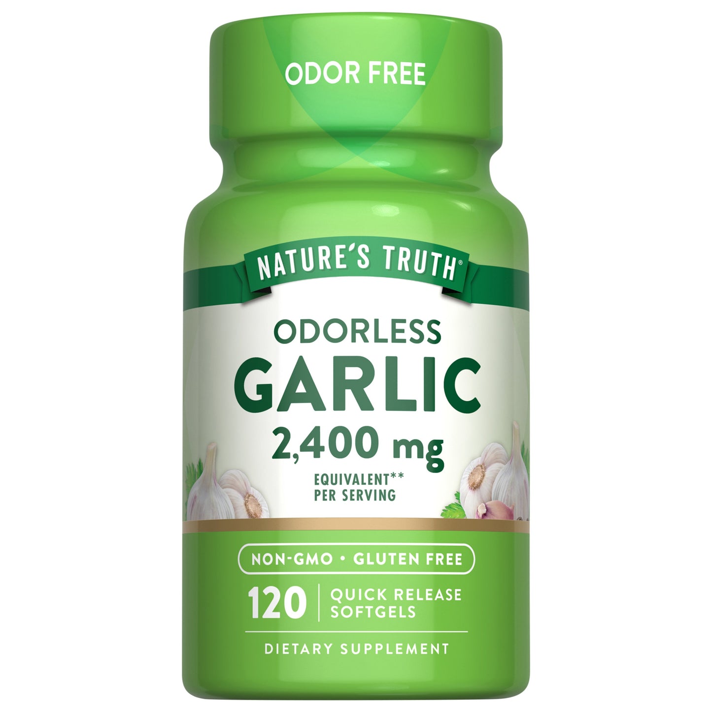 Nature's Truth Odorless Garlic Softgels - 2,400 mg