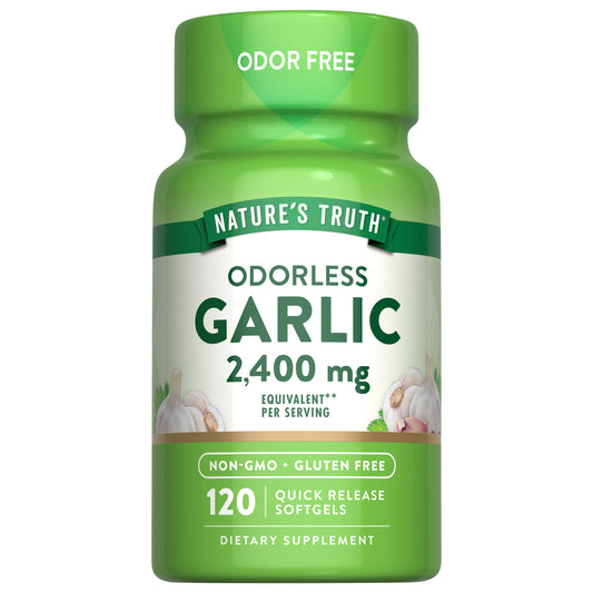 Nature's Truth Odorless Garlic Softgels - 2,400 mg