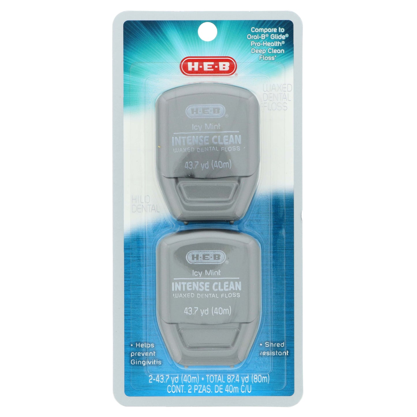 H-E-B Icy Mint Intense Clean Waxed Dental Floss