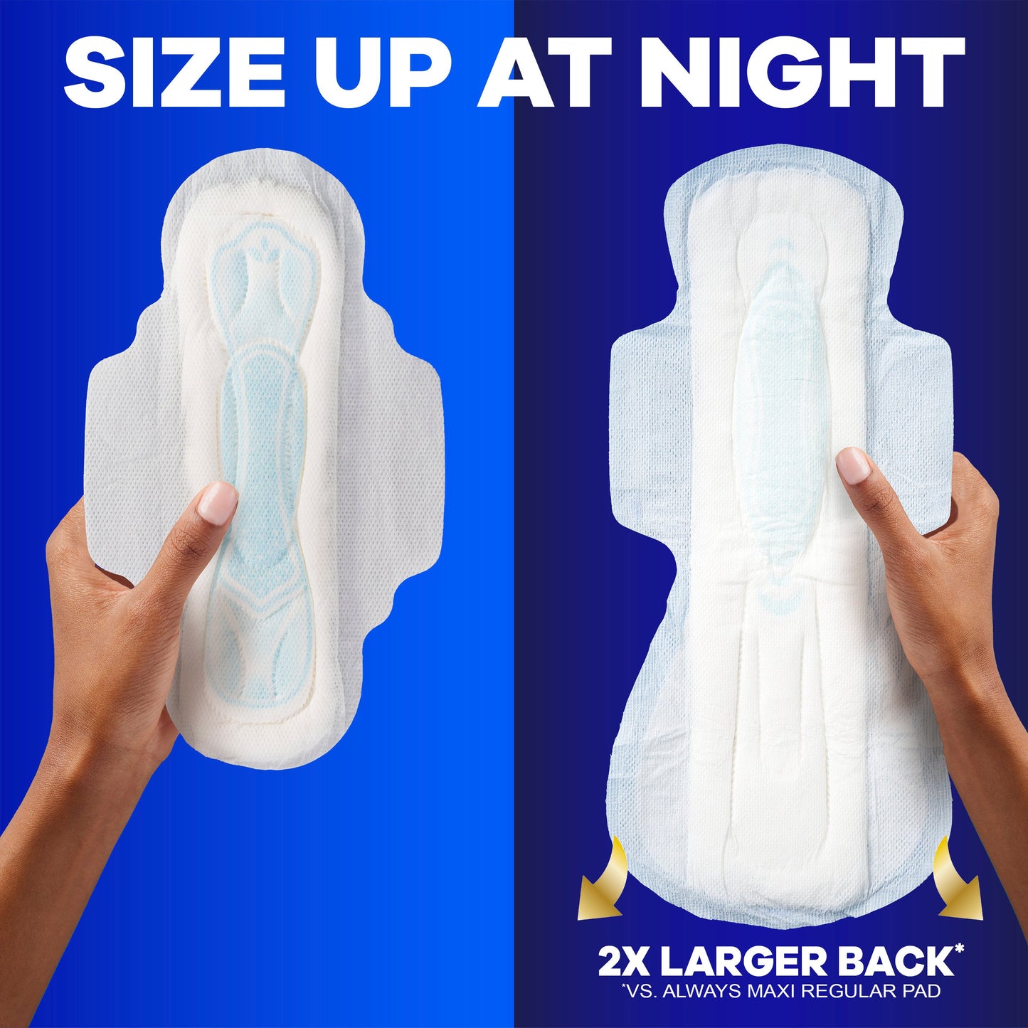 Always Maxi Overnight Pads with Wings - Extra Heavy Size 5, Unscented