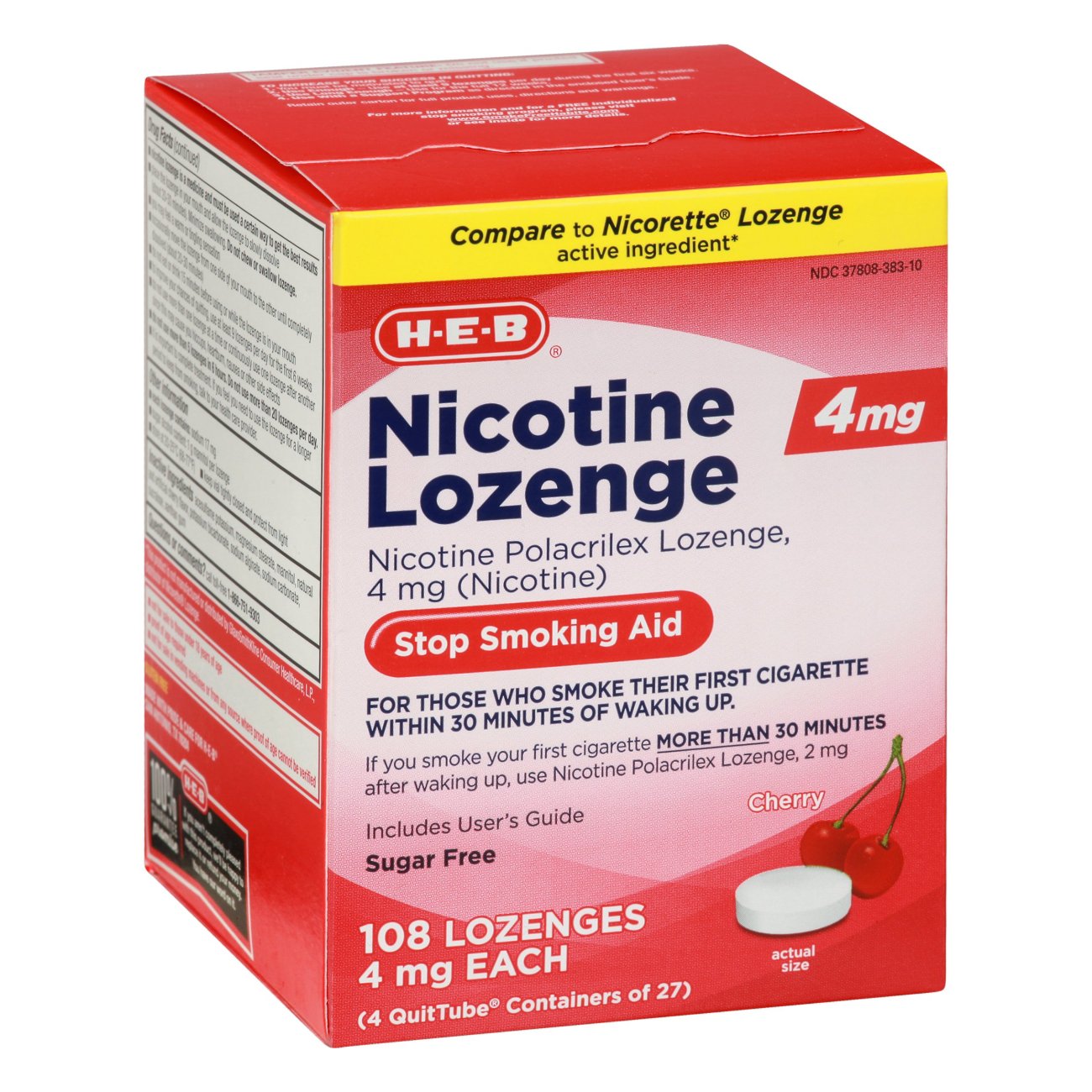 H-E-B Nicotine Lozenge Stop Smoking Aid - 4 mg