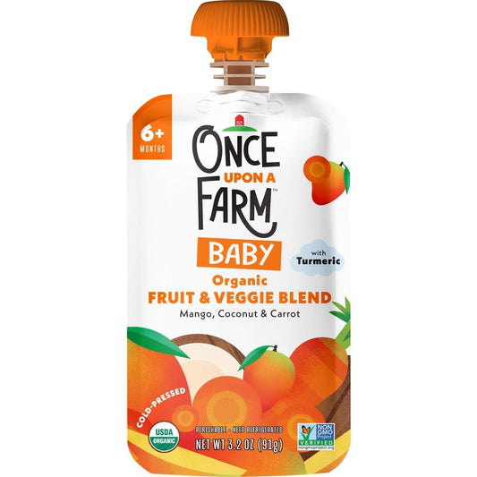 Once Upon a Farm Organic Baby Food Pouch - Mango Coconut & Carrot