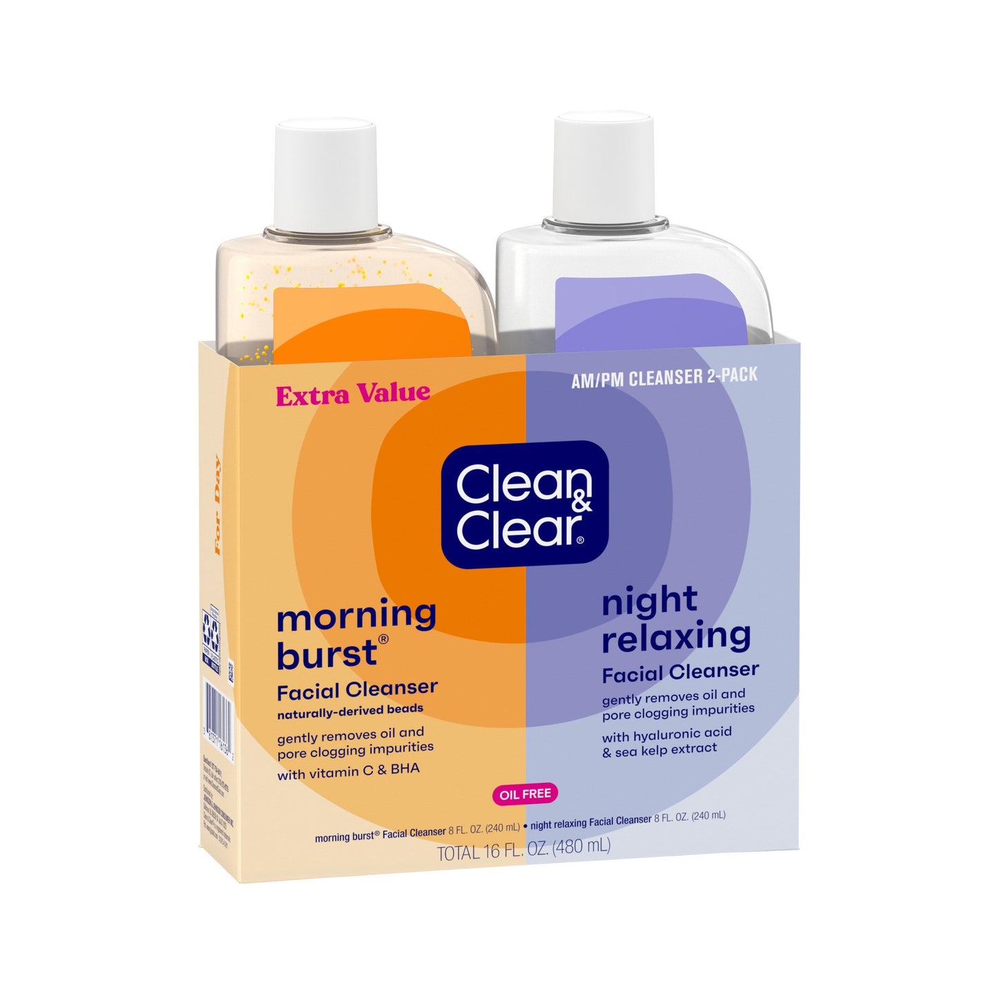 Clean & Clear Day + Night Cleanser Duo Pack