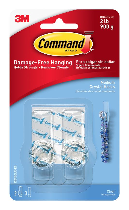 Command Clear Medium Crystal Hook