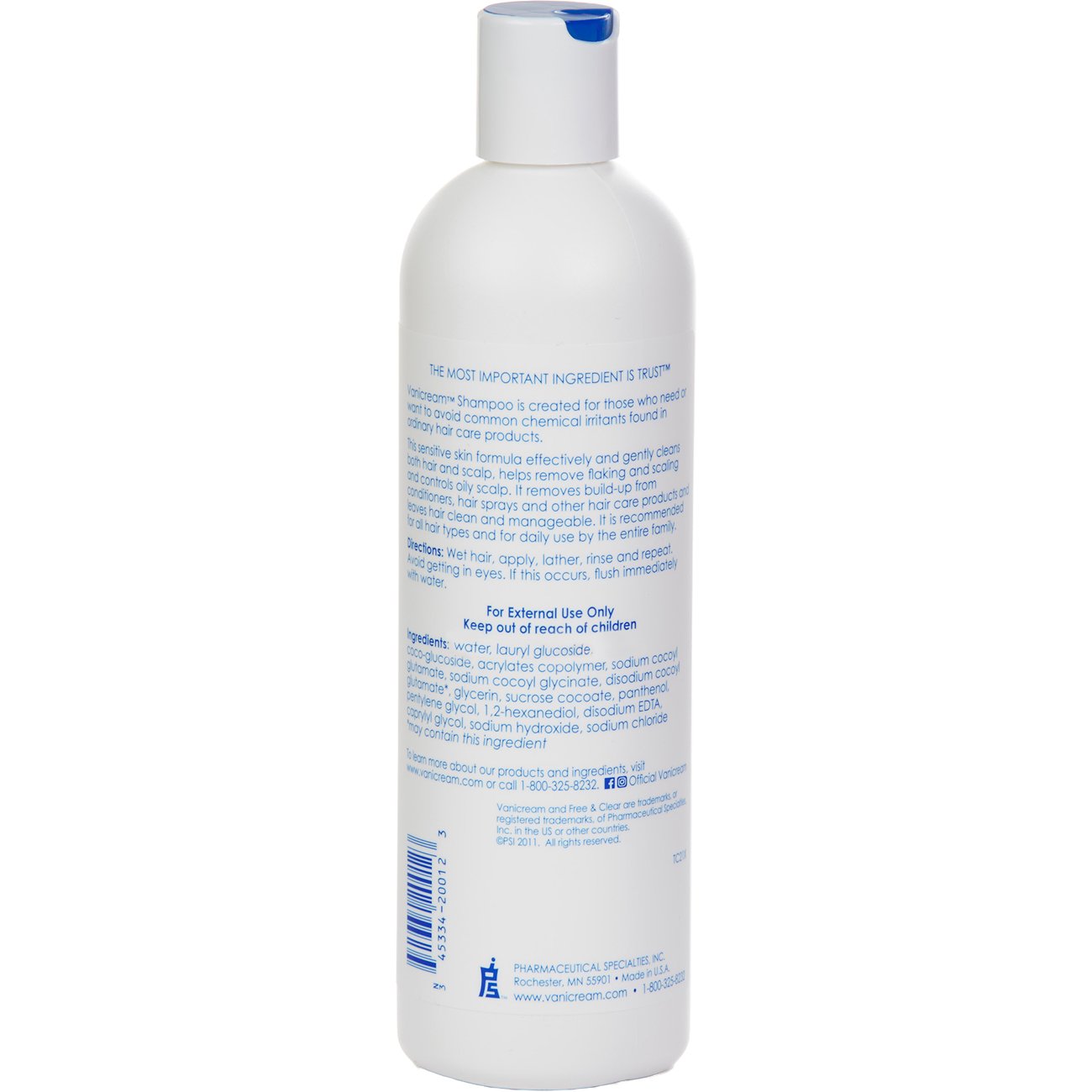 Vanicream Shampoo for Sensitive Skin