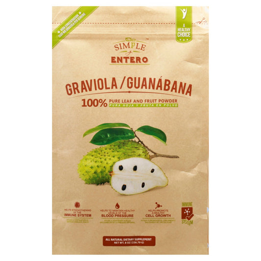 Simple Y Entero Graviola Guanabana Pure Leaf & Fruit Powder
