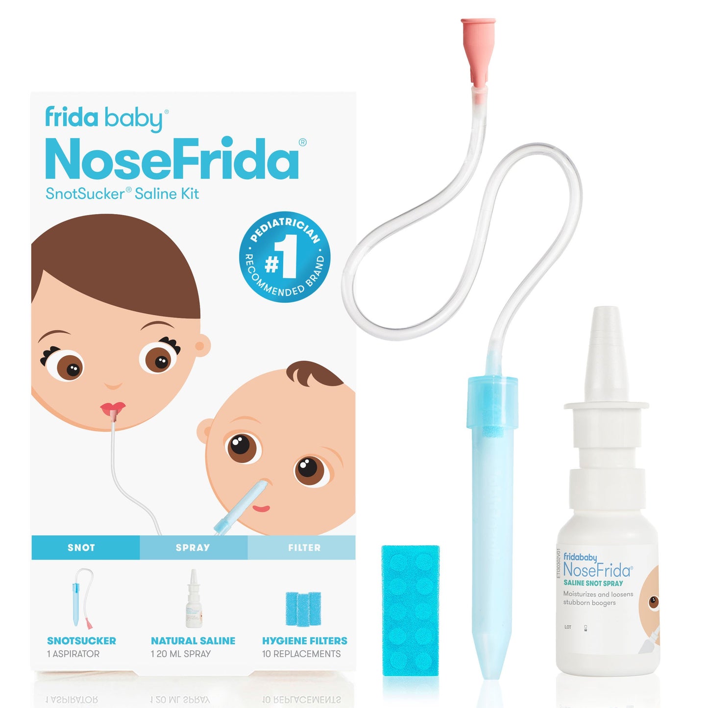 Fridababy NoseFrida the SnotSucker Saline Kit