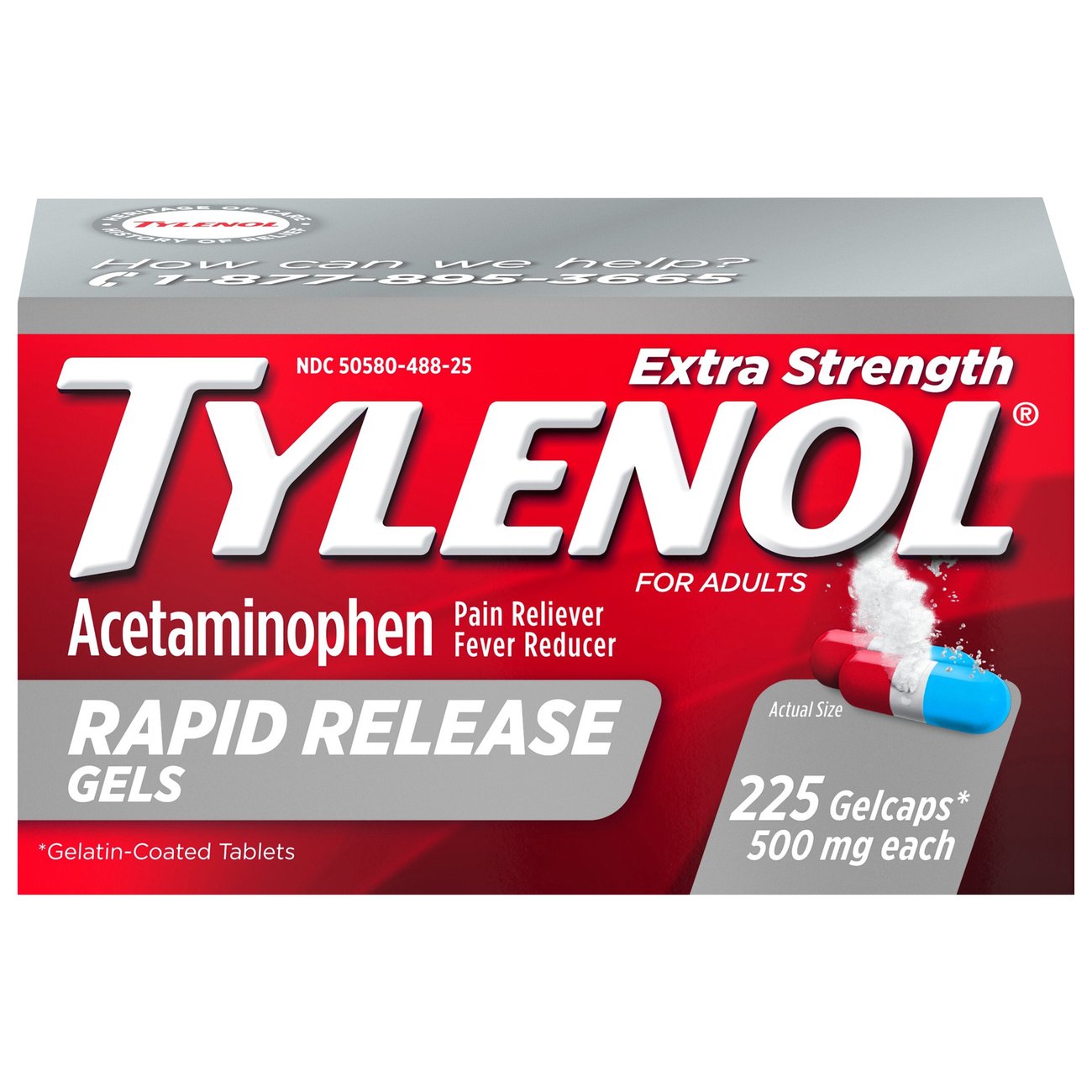 Tylenol Extra Strength Rapid Release Gels - 500mg