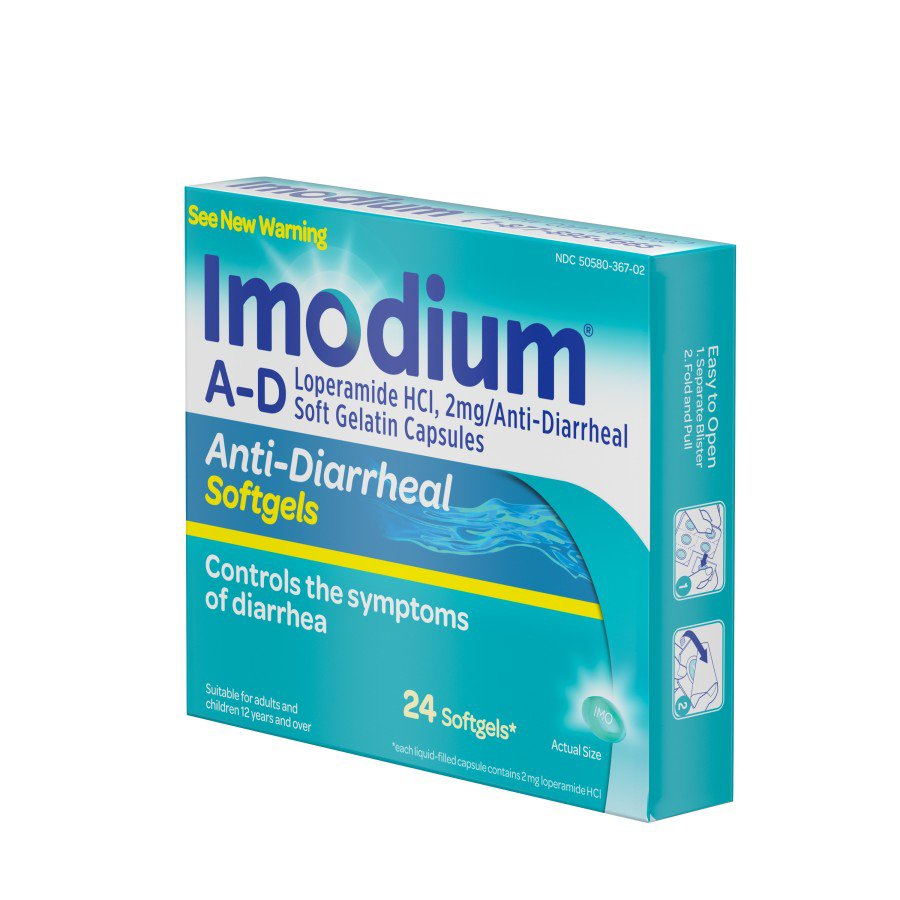Imodium A-D Anti-Diarrheal Softgels with 2 mg Loperamide HCl