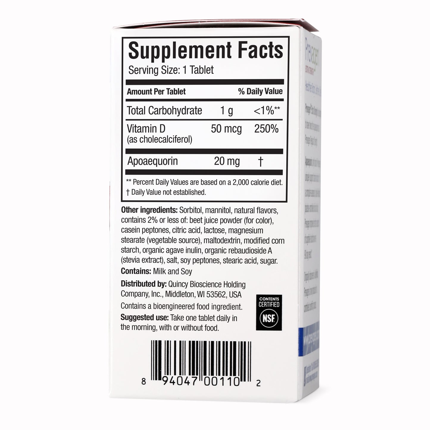 Prevagen For Your Brain Extra Strength Brain 20 mg Capsules