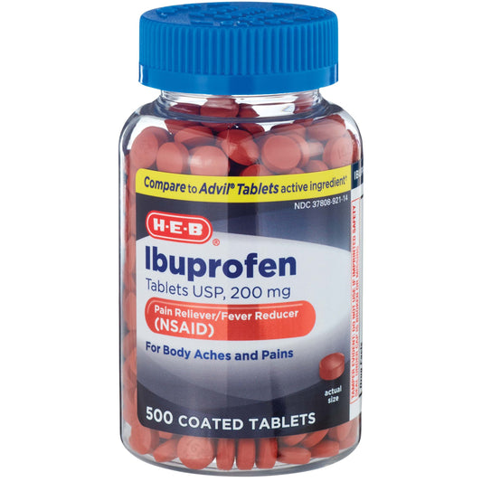 H-E-B Ibuprofen Fever & Pain Relief Tablets