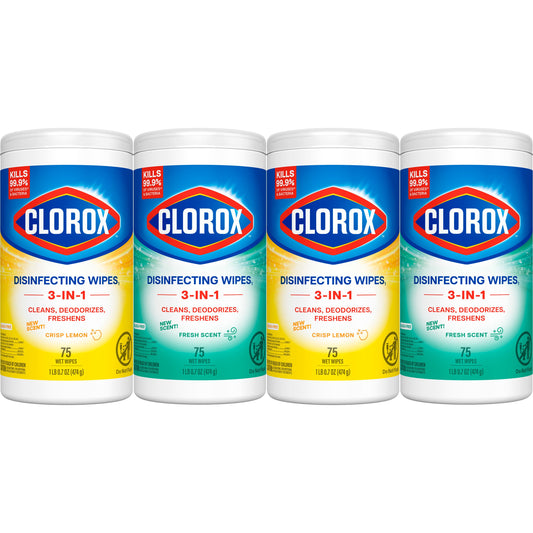Clorox Disinfecting Wipes Value 4 Pack - Bleach Free Cleaning Wipes