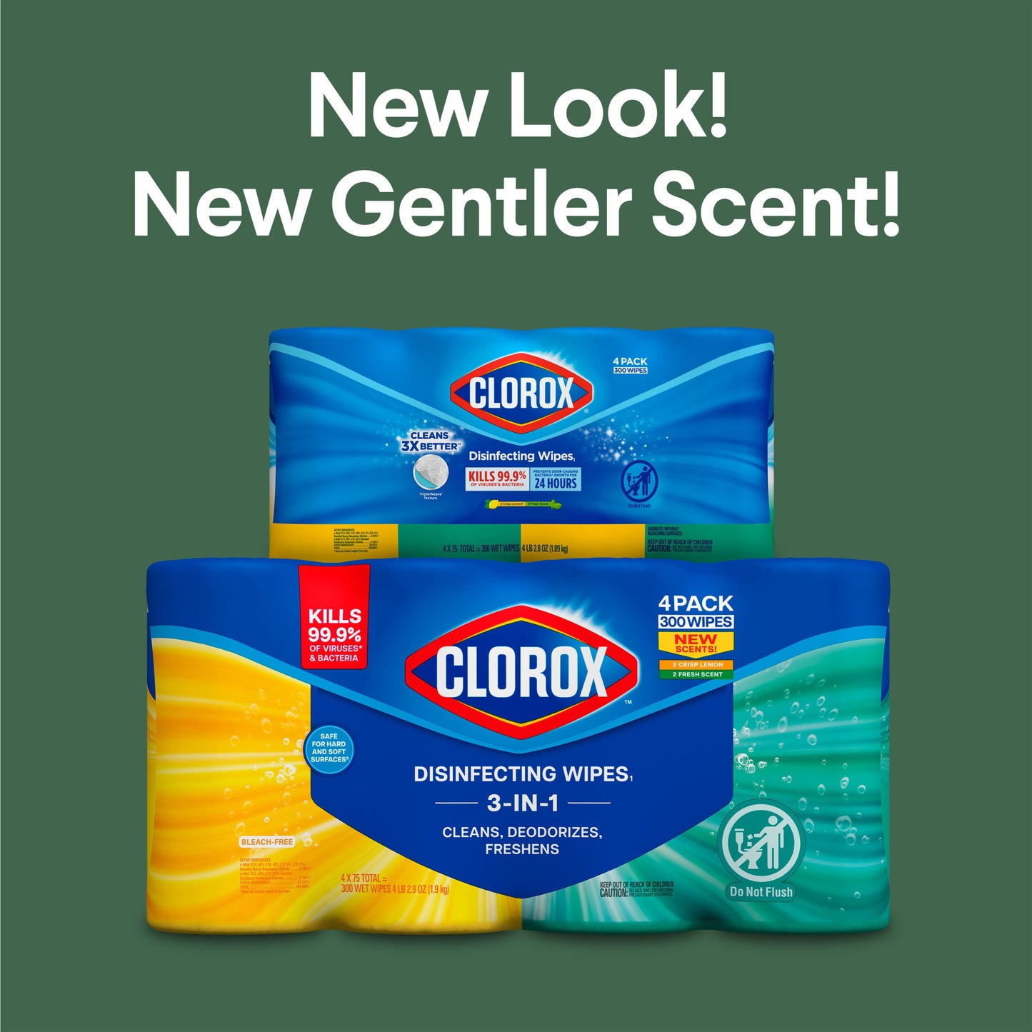 Clorox Disinfecting Wipes Value 4 Pack - Bleach Free Cleaning Wipes
