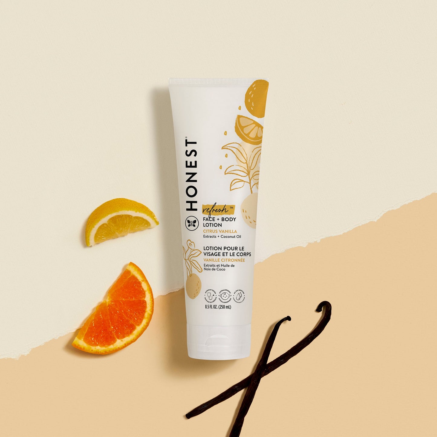 The Honest Company Refresh Face And Body Lotion - Citrus Vanilla