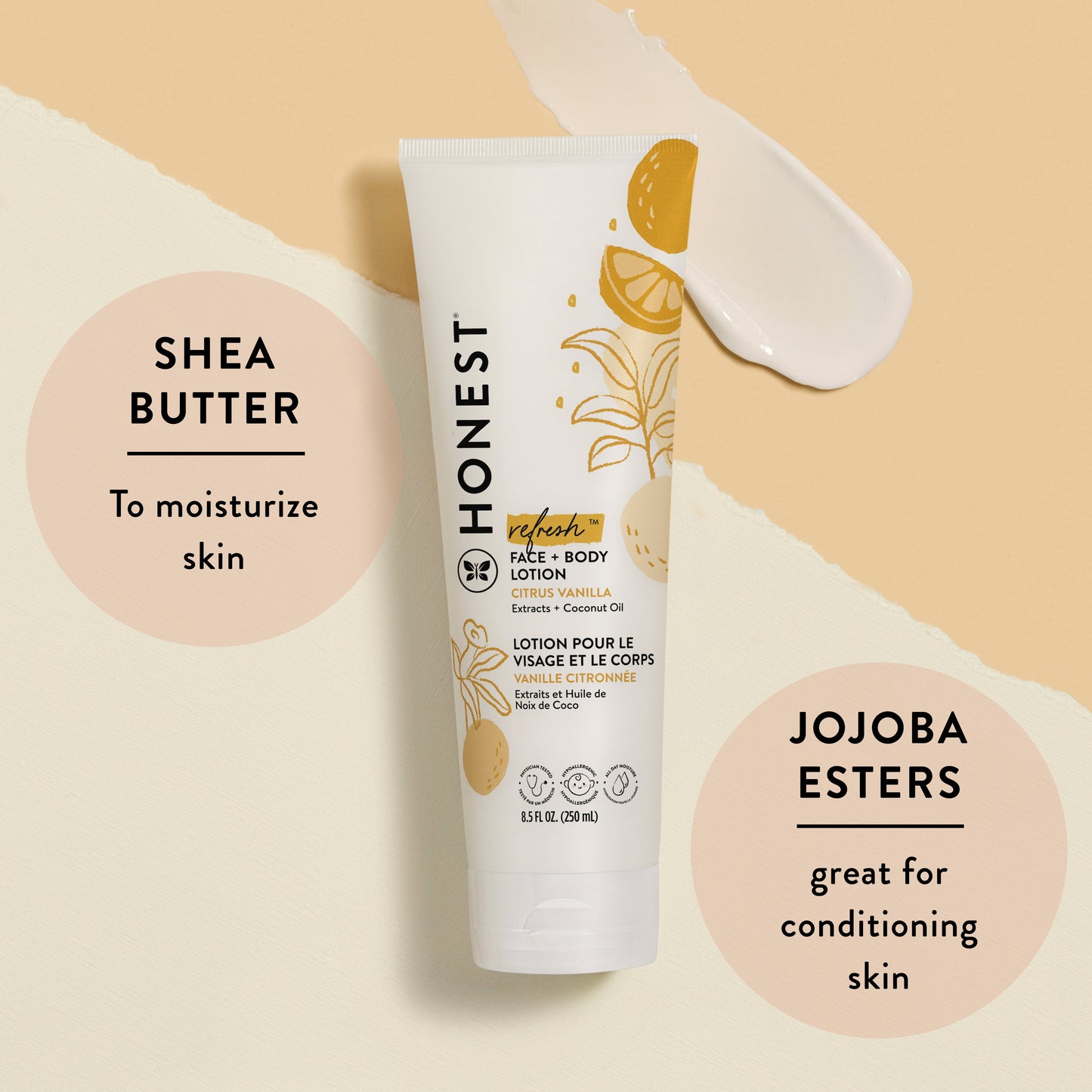 The Honest Company Refresh Face And Body Lotion - Citrus Vanilla