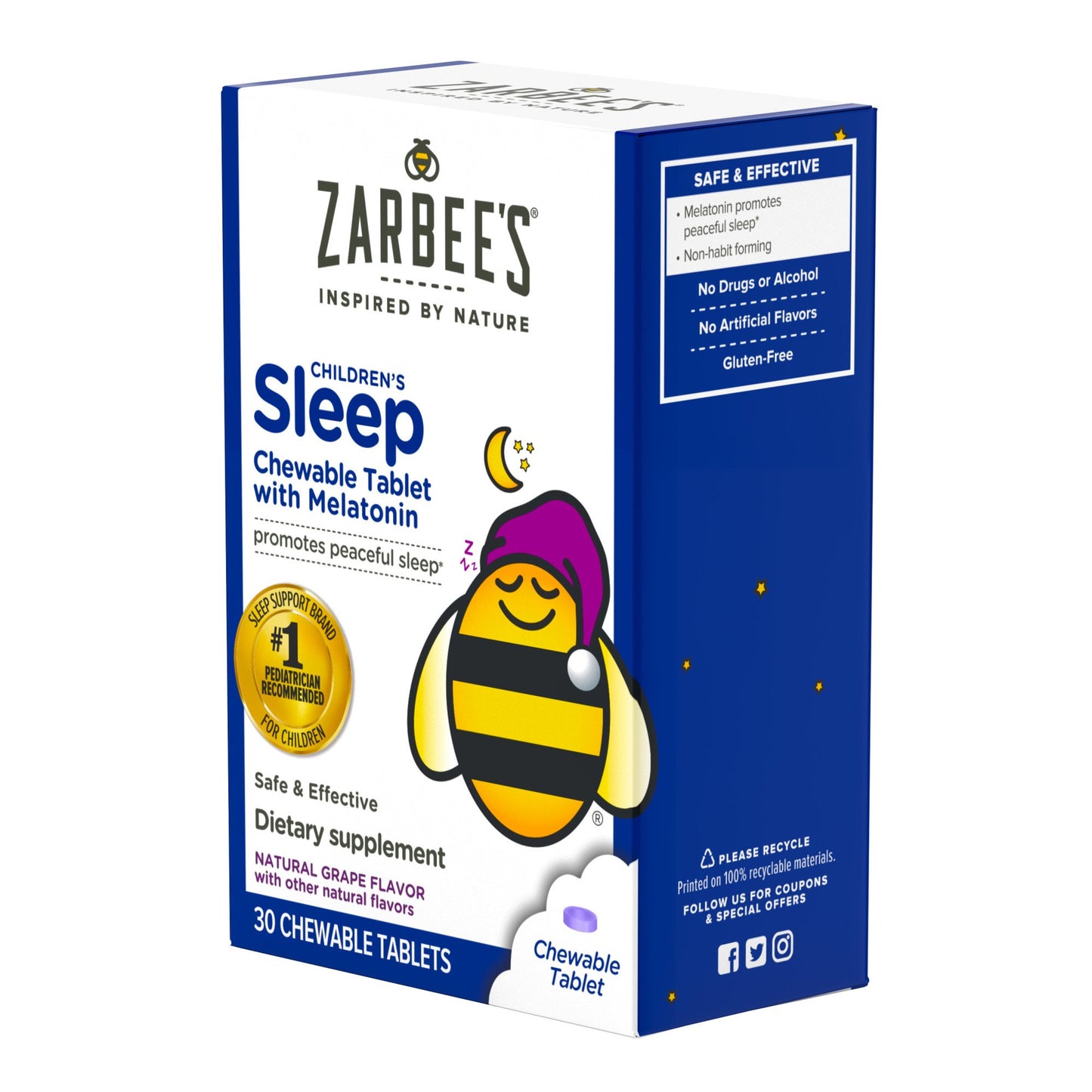 Zarbee's Kids Sleep with Melatonin Chewables - Grape