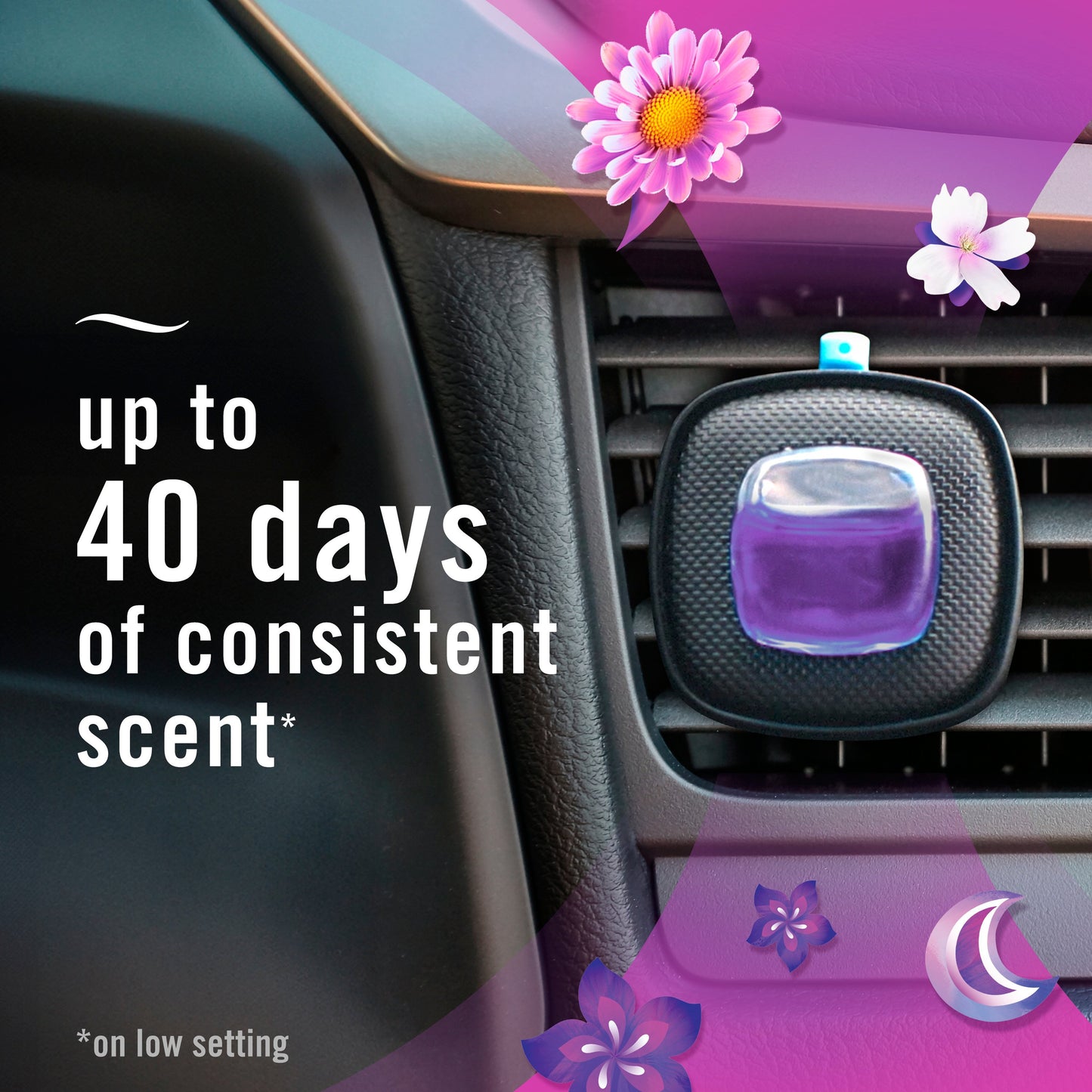 Febreze Car Vent Clip Air Fresheners - Gain Moonlight Breeze