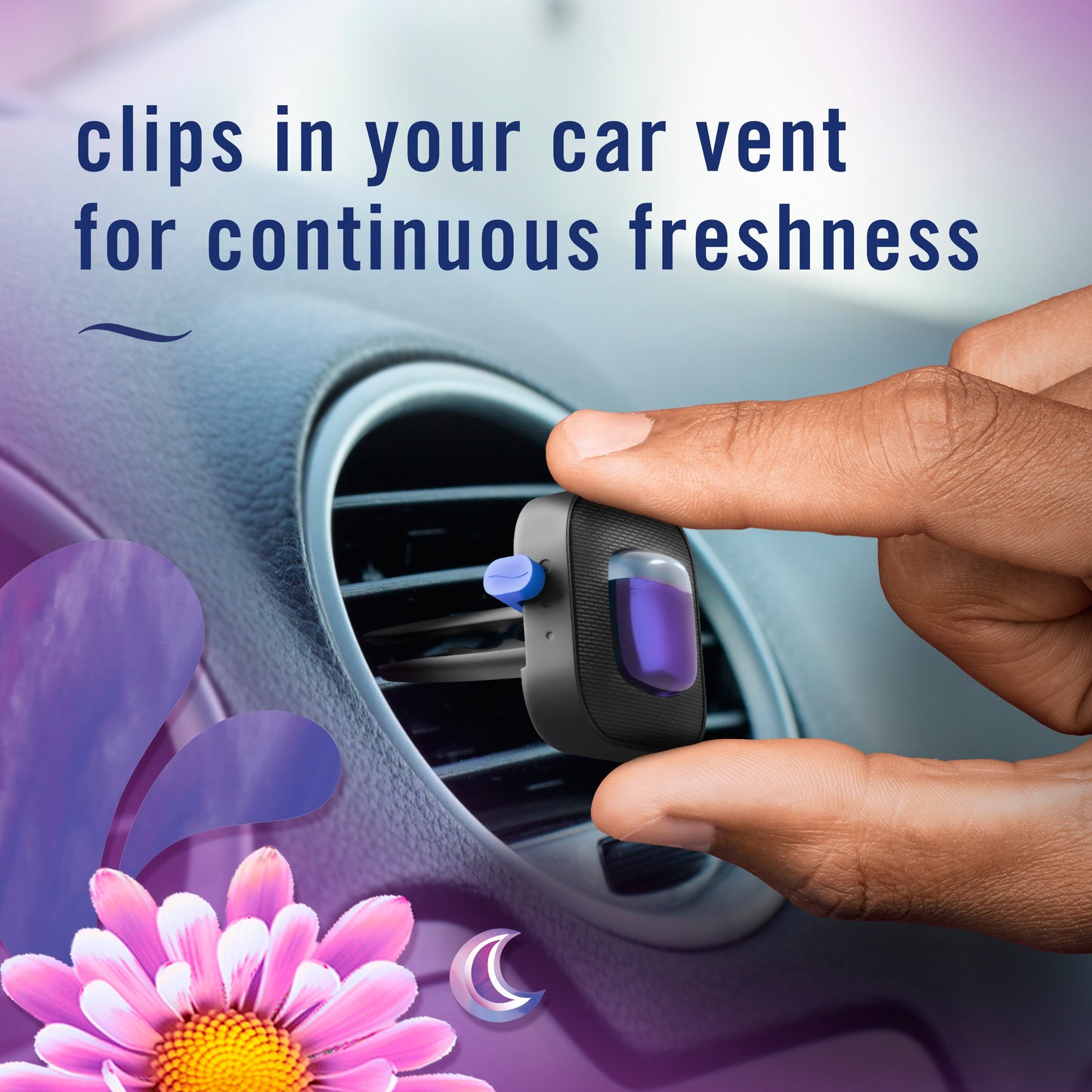 Febreze Car Vent Clip Air Fresheners - Gain Moonlight Breeze