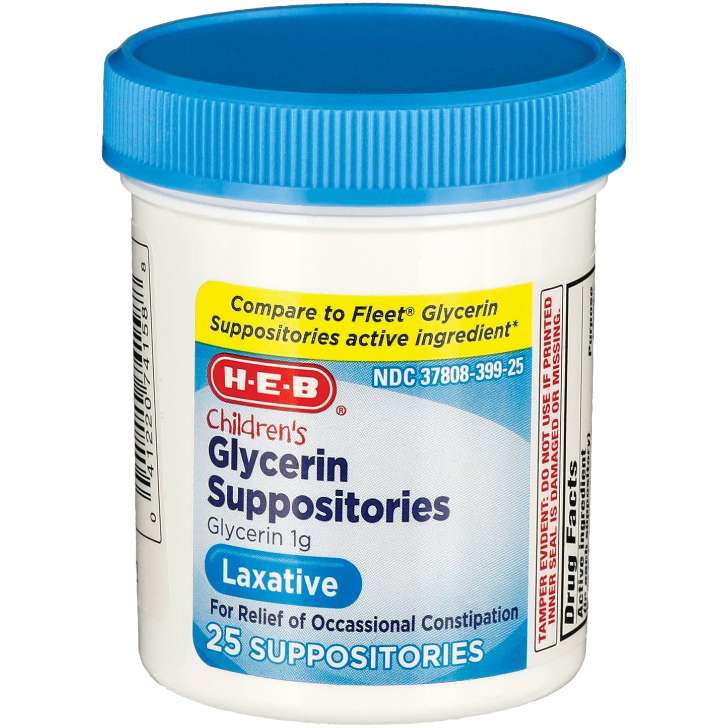 H-E-B Children's Glycerin Suppositories Laxative