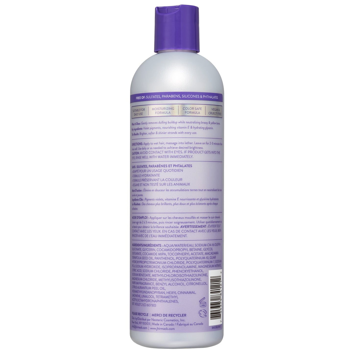 Jhirmack Silver Brightening Purple Toning Shampoo