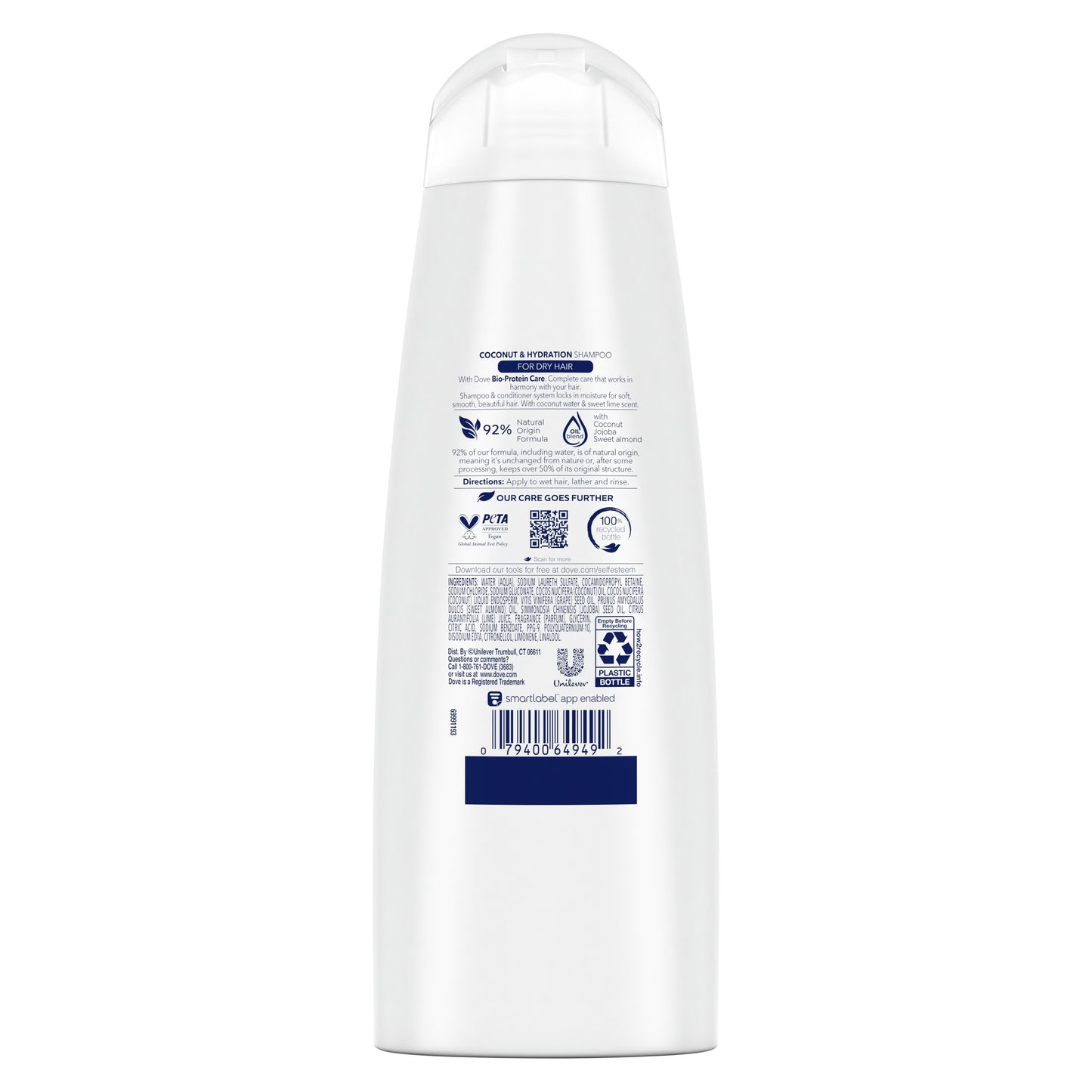 Dove Ultra Care Shampoo - Coconut & Hydration