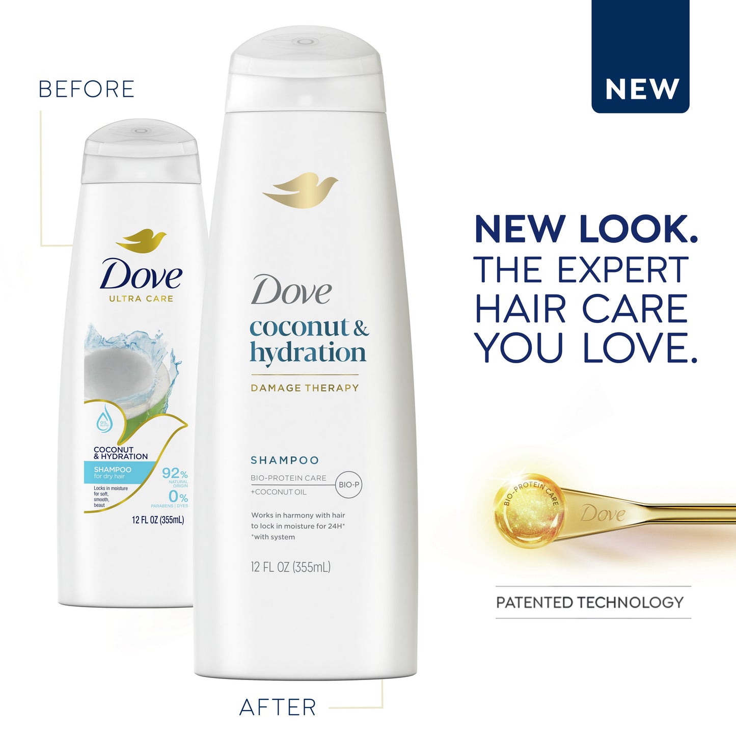 Dove Ultra Care Shampoo - Coconut & Hydration