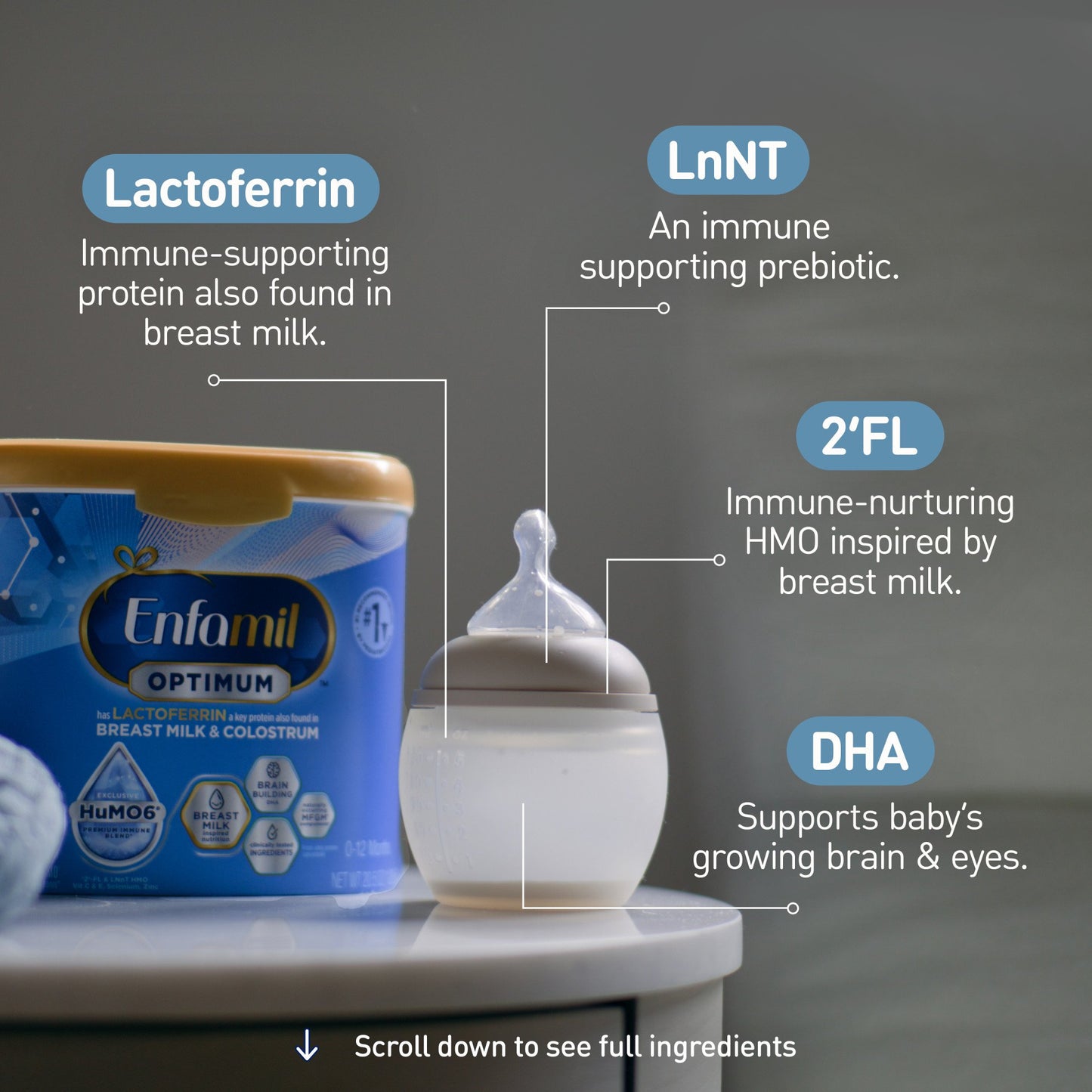 Enfamil Optimum (Enspire) Baby Formula with Immune-Supporting Lactoferrin