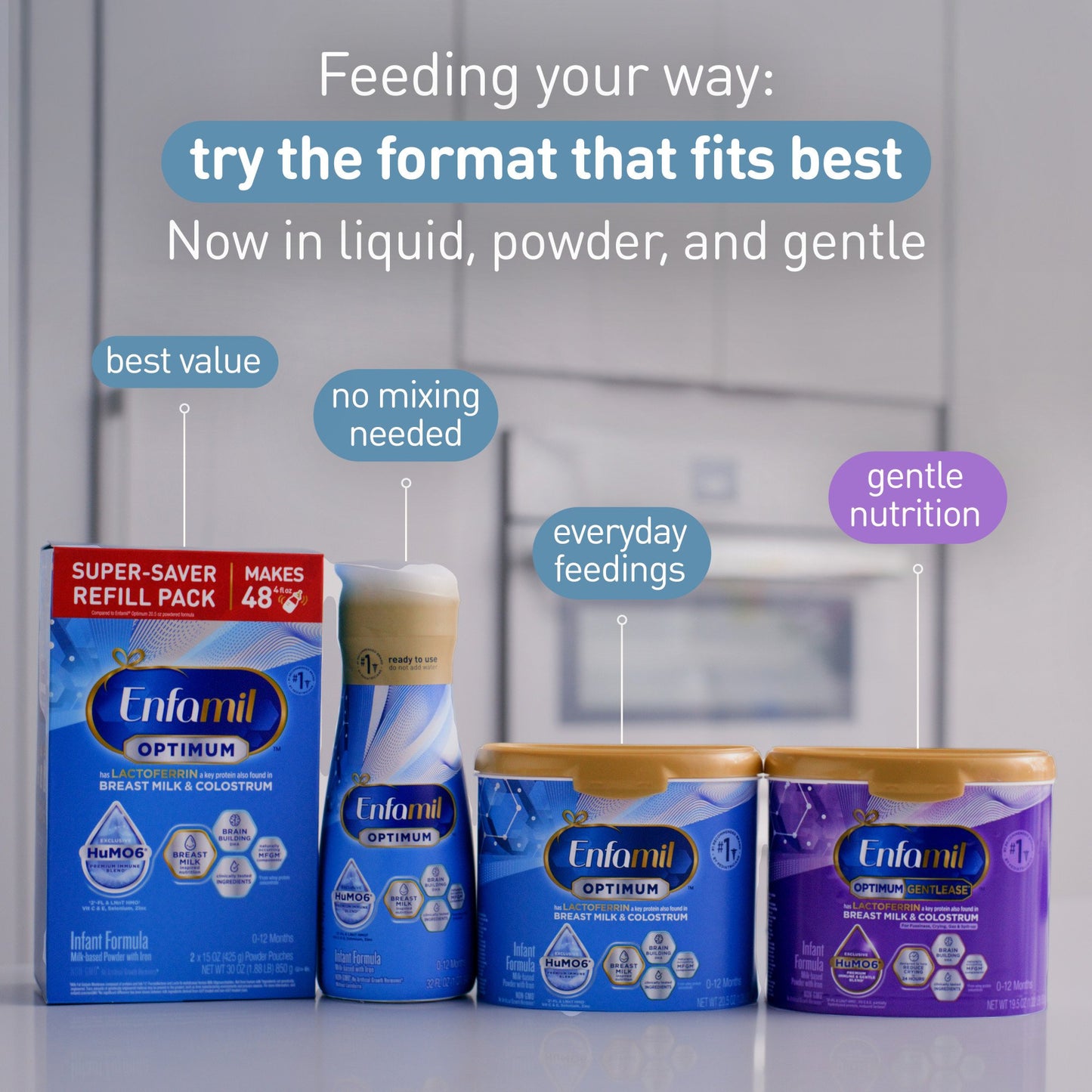 Enfamil Optimum (Enspire) Baby Formula with Immune-Supporting Lactoferrin