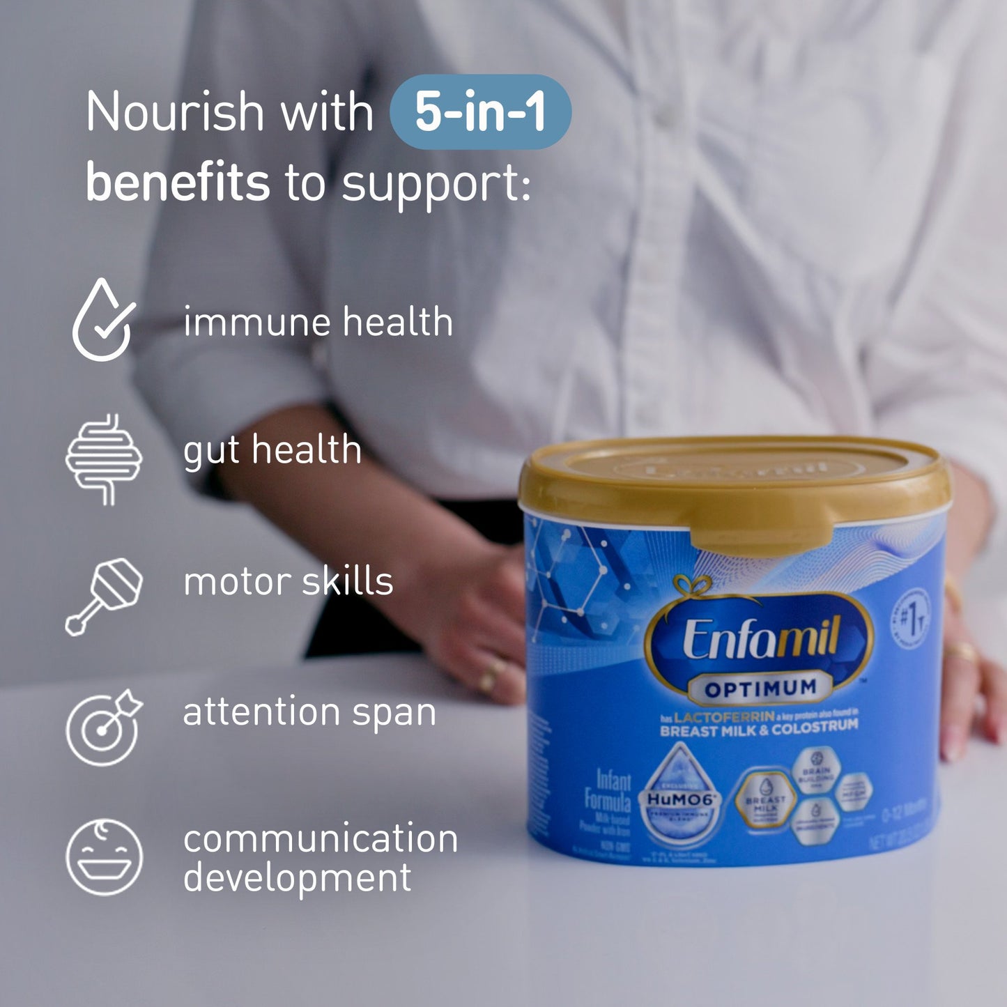 Enfamil Optimum (Enspire) Baby Formula with Immune-Supporting Lactoferrin
