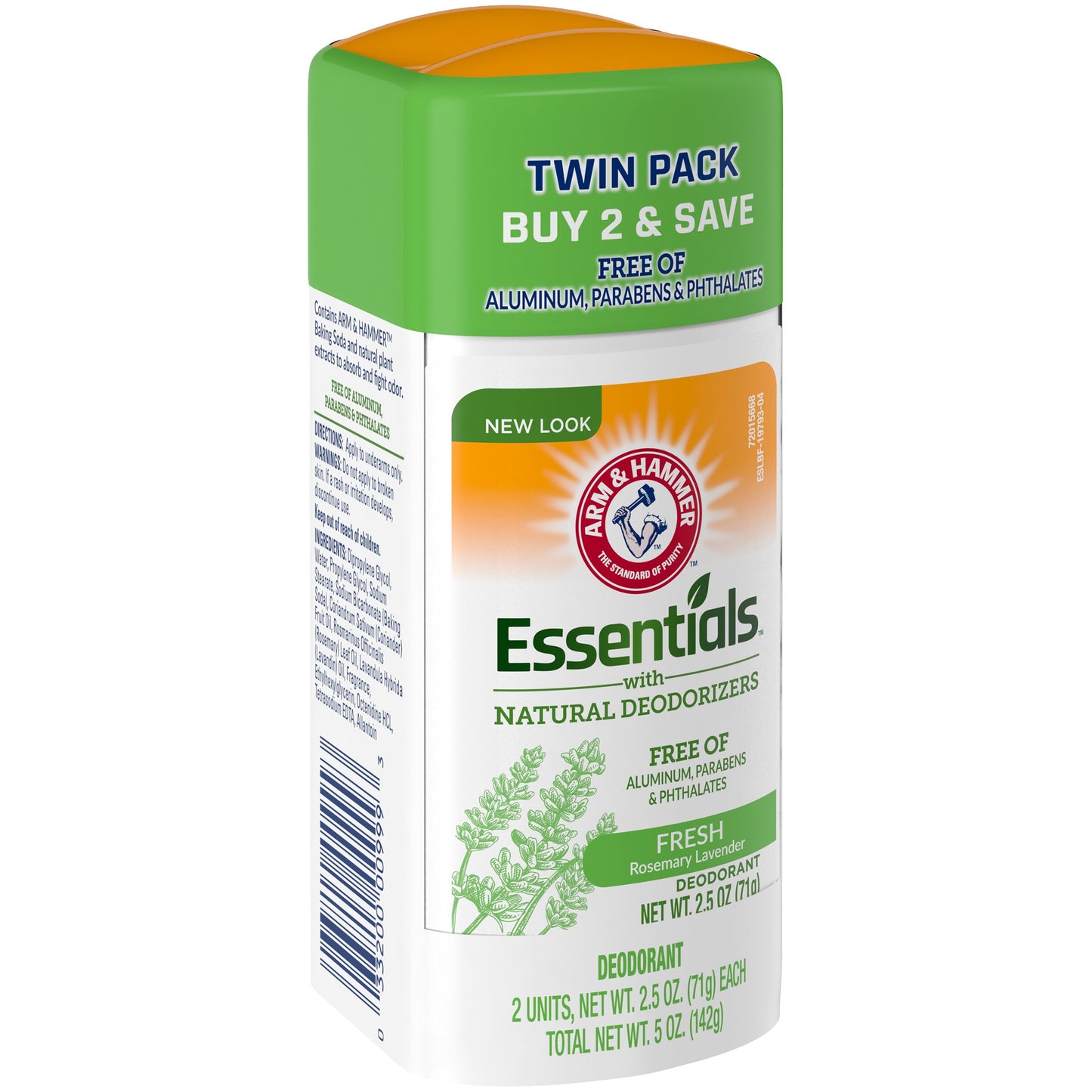 Arm & Hammer Essentials Deodorant Rosemary Lavender Twin Pack