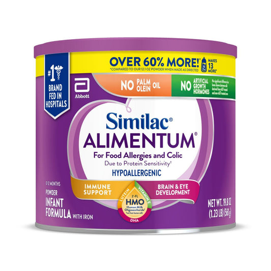 Similac Alimentum with 2'FL HMO Hypoallergenic Infant Formula, Suitable for Lactose Sensitivity Baby Formula Powder