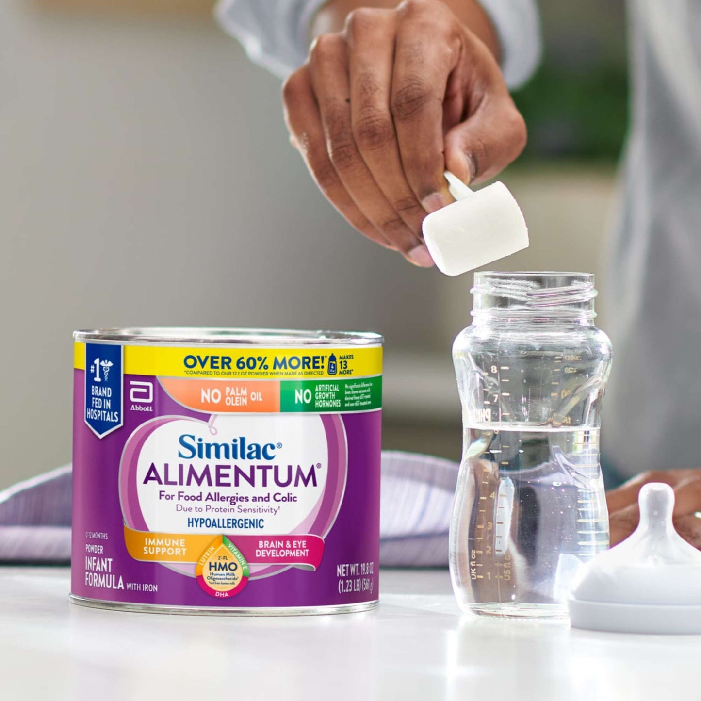 Similac Alimentum with 2'FL HMO Hypoallergenic Infant Formula, Suitable for Lactose Sensitivity Baby Formula Powder