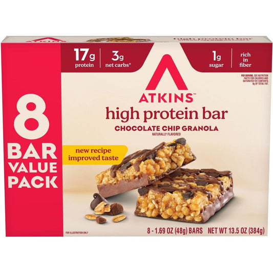 Atkins 17g Protein Meal Granola Bars - Chocolate Chip