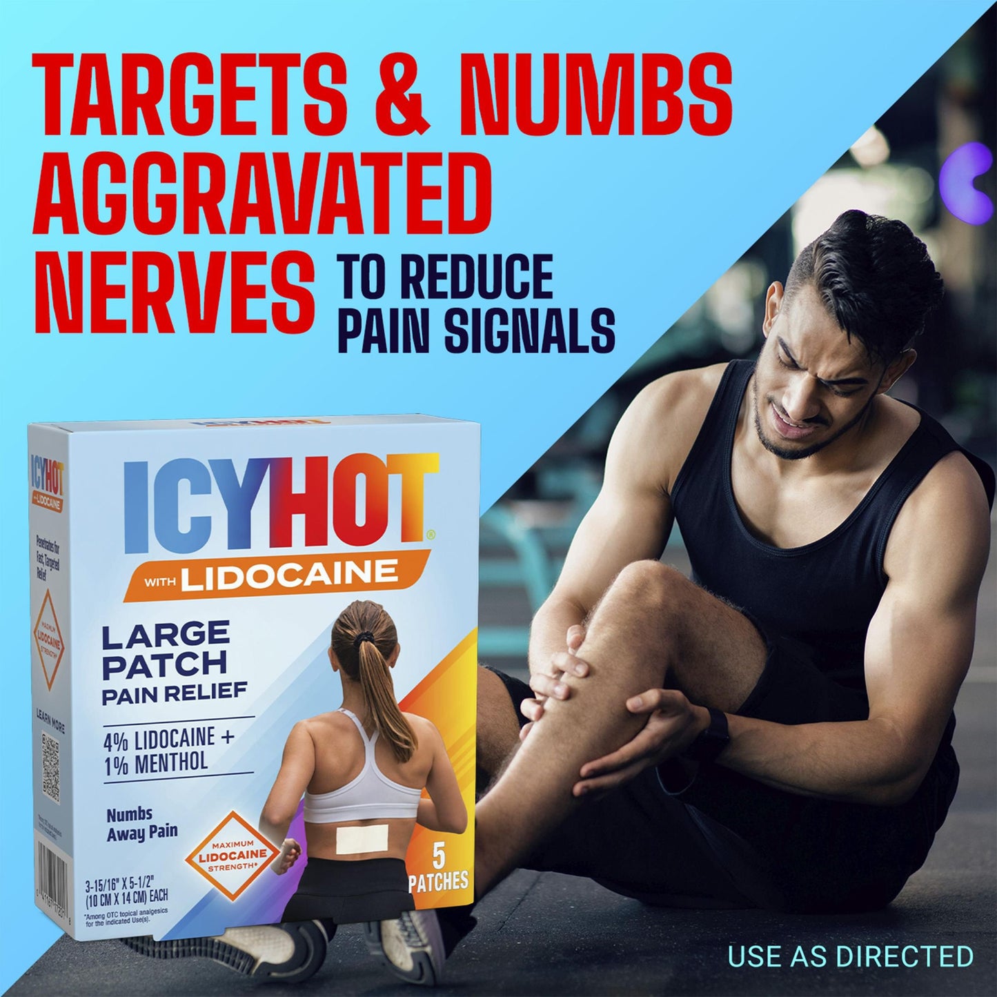 Icy Hot Lidocaine Plus Menthol Patch