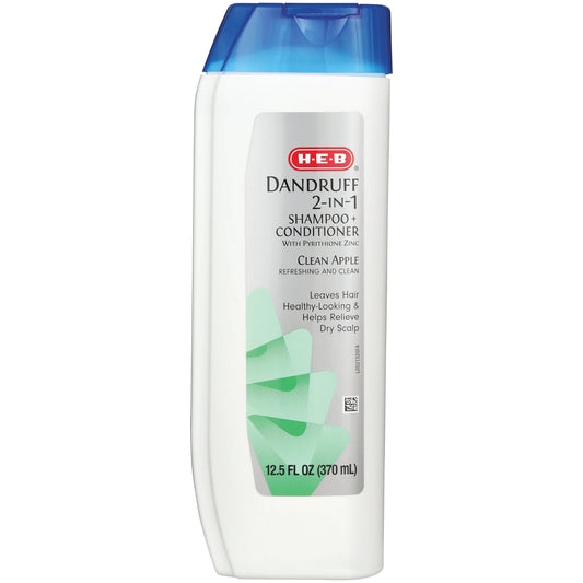 H-E-B 2 in 1 Dandruff Shampoo + Conditioner - Clean Apple