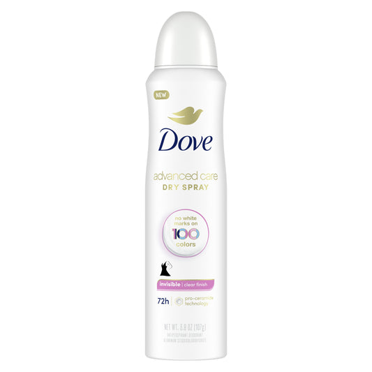 Dove Advanced Care Invisible Dry Spray Antiperspirant Deodorant Clear Finish