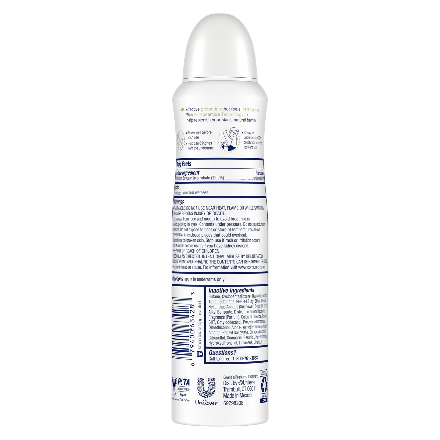 Dove Advanced Care Invisible Dry Spray - Sheer Fresh