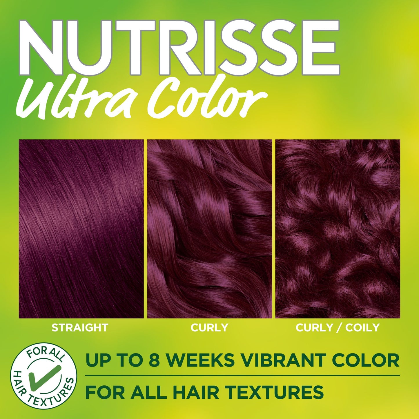 Garnier Nutrisse Ultra Color Nourishing Bold Permanent Hair Color Creme V2 Dark Intense Violet