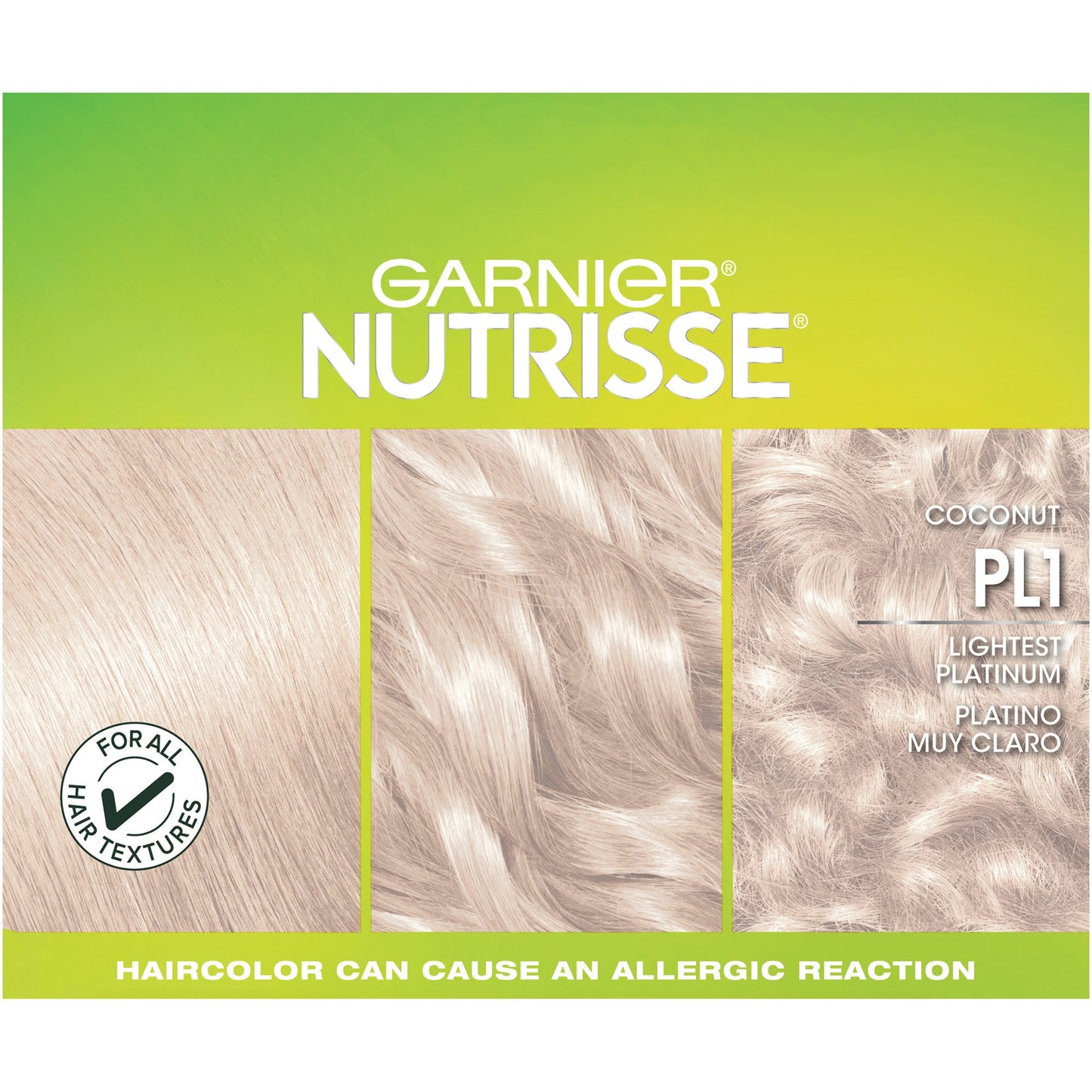 Garnier Nutrisse Ultra Color PL1 Lightening Creme Bleach PL1 Ultra Pure Platinum
