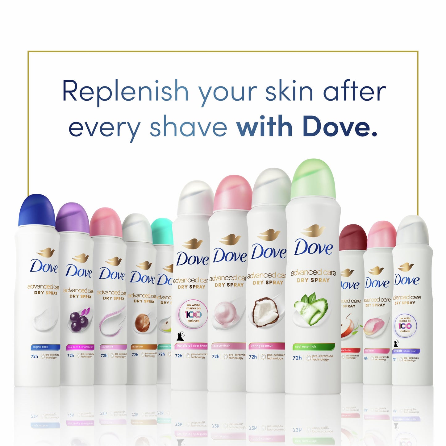 Dove Advanced Care Dry Spray Antiperspirant Deodorant - Powder Soft