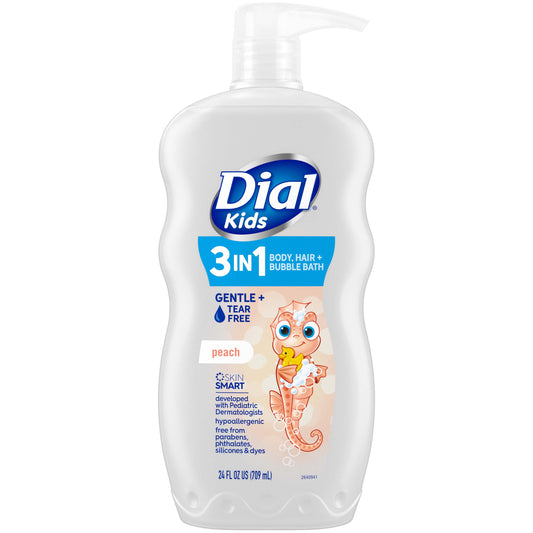 Dial Kids 3-in-1 Body, Hair & Bubble Bath - Peach