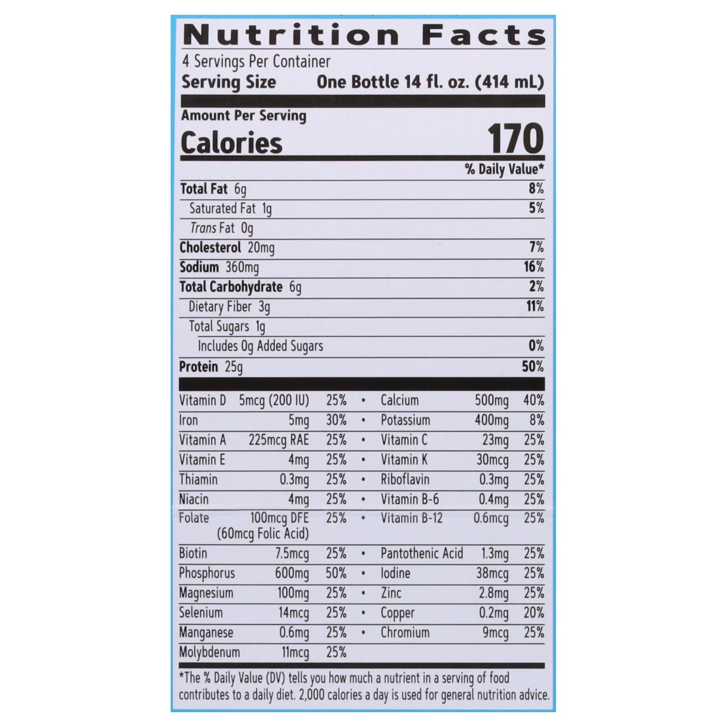 GNC Total Lean 25g Protein Zero Sugar Nutritional Shakes - Swiss Chocolate, 4 pk