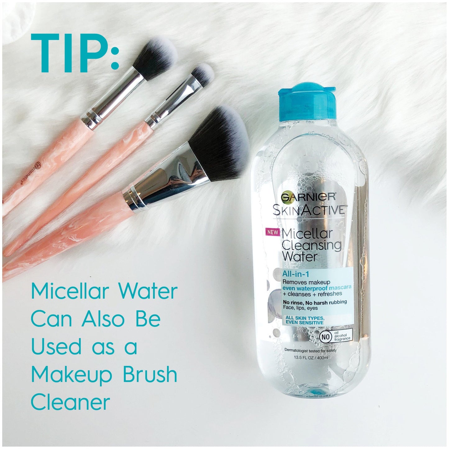 Garnier SkinActive Micellar Cleansing Water, For Waterproof Makeup